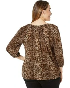 MICHAEL Michael Kors Plus Size Leopard Peasant Top | Shirts & Tops 6 MICHAEL Michael Kors Plus Size Leopard Peasant Top | Shirts & Tops -Michael Kors Sales 9193QI1ULBL. AC SR736920