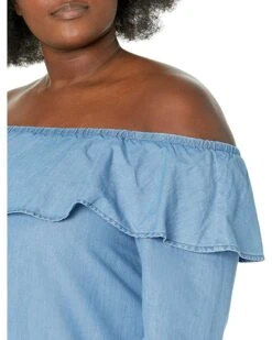 MICHAEL Michael Kors Plus Size Tencel Ruffle Top | Shirts & Tops 6 MICHAEL Michael Kors Plus Size Tencel Ruffle Top | Shirts & Tops -Michael Kors Sales 91BpB 3tqoL. AC SR736920