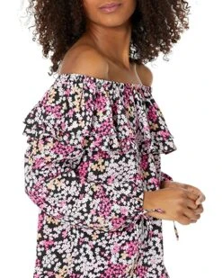 MICHAEL Michael Kors Floral Ruffle Peasant Top | Shirts & Tops -Michael Kors Sales 91E2kUowkPL. AC SR736920