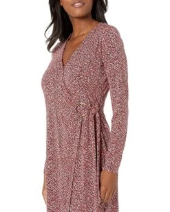MICHAEL Michael Kors Bud Ring Wrap Long Sleeve Dress | Dresses -Michael Kors Sales 91RWy43eVwL. AC SR736920