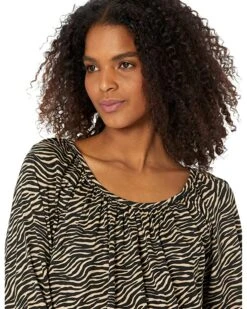 MICHAEL Michael Kors Tiger Peasant Top | Shirts & Tops -Michael Kors Sales 91a996L1LwL. AC SR736920