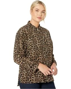 MICHAEL Michael Kors Plus Size Leopard Dog Tag | Shirts & Tops -Michael Kors Sales 91jJFSlz tL. AC SR736920