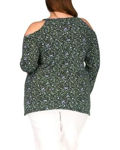 MICHAEL Michael Kors Plus Size Floral Cold-Shoulder Top | Shirts & Tops 5 MICHAEL Michael Kors Plus Size Floral Cold-Shoulder Top | Shirts & Tops -Michael Kors Sales 91ocaRYMWML. AC SR736920