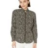 MICHAEL Michael Kors Petite Floral Vine Dog Tag Top | Shirts & Tops