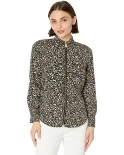 MICHAEL Michael Kors Petite Floral Vine Dog Tag Top | Shirts & Tops